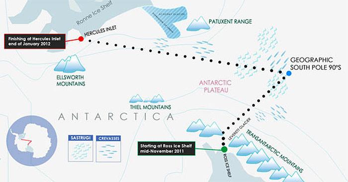 Antarctica Expedition Karte