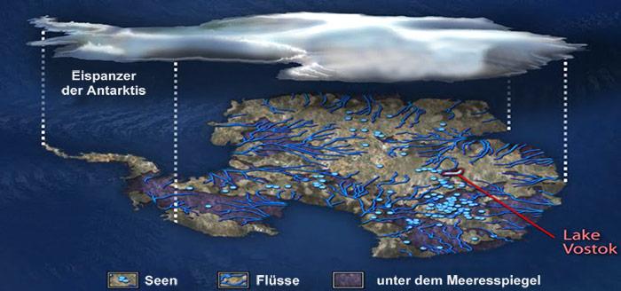 Antarktis - Subglaciale Seen